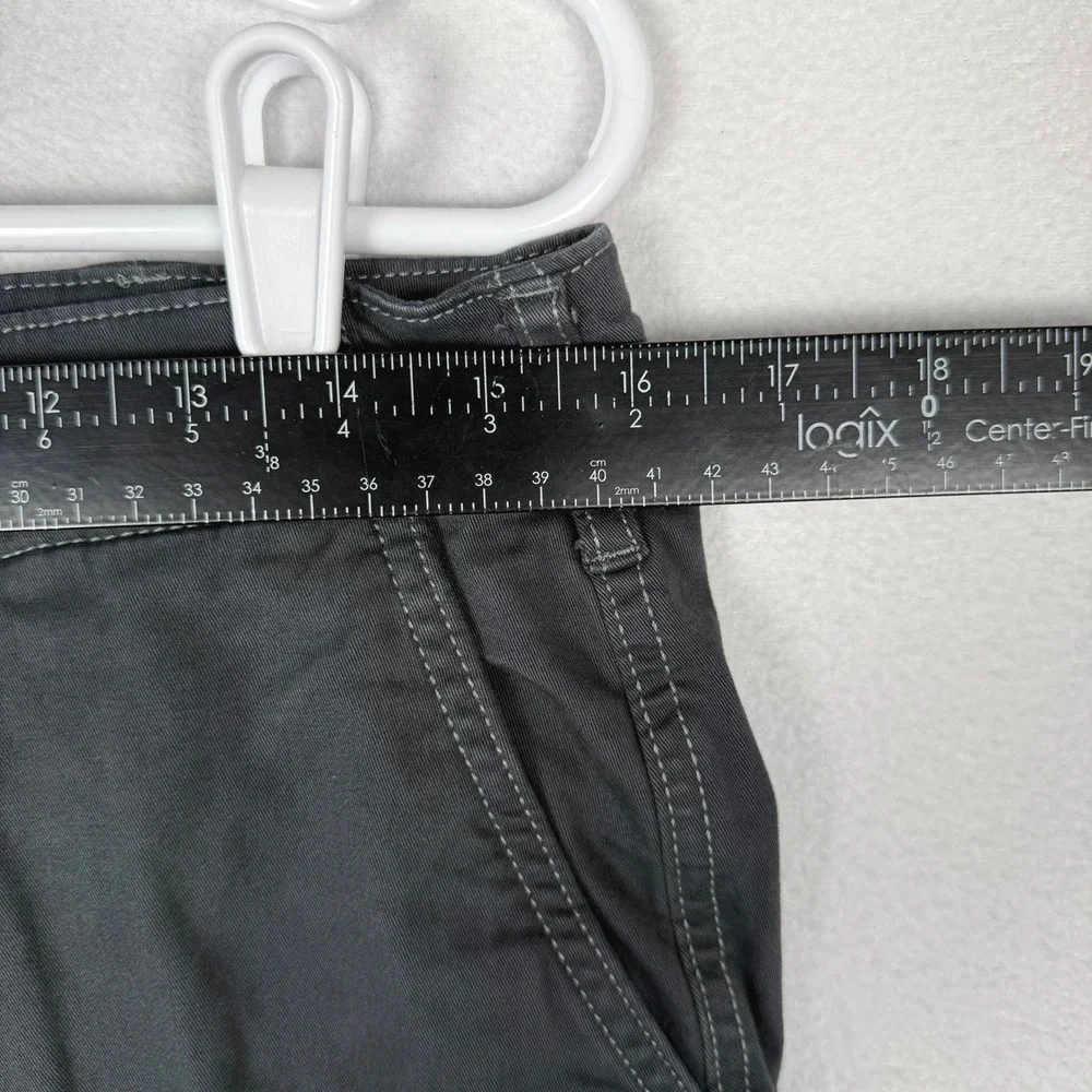 American Tall Chino Pants Womens 14 XT Gray Stretch Cotton Slim Leg AW-PC-10793